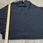 Free People  Dark Grey Waffle Knit Dolman Sleeve Cropped Sweater Photo 6