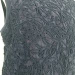 Brooks Brothers NWT Navy Blue Lace Knit Sleeveless Shift Midi Dress Women Size L Photo 2