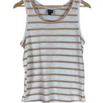 Patagonia Tank Top Womens S White Striped Organic Cotton Casual Clean Girl Photo 2