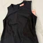 EVRI NWT Sleeveless Little Black Dress Womens Plus Size 0X Black FauxSuede Panel Photo 3