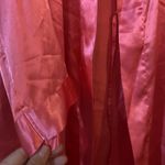 Satin Robe Coral Kimono‎ Style Lightweight Loungewear Cover Up Elegant Large Pink Photo 4