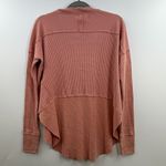 Free People We the Free Monterey Thermal Shirt  womens XS oversized pink V-neck Photo 4