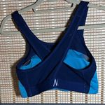 Nike Lg Dry-Fit Two Tone Blue Sports Bra Photo 1
