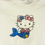 Hello Kitty Forever 21 x  Size Small‎ White Rhinestone Mermaid Short Sleeve Top Photo 1