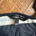 41Hawthorn S striped knit faux wrap beachy sun dress Blue Photo 2