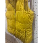 Old Navy  Puffer Vest Yellow Fleece Lined Full Zip Pockets Size L Photo 3