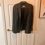 wilson's leather Valerie Stevens Vintage Size XL Womens Black Lamb Leather Blazer Jacket Photo 3