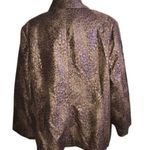 Alfred Dunner BROWN ANIMAL PRINT LIGHTWEIGHT ZIP CLOSE JACKET SIZE 22W Photo 1