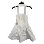 AQUA  White Halter‎ Neck Sleeveless Mini Dress Party Cocktail Women's Photo 2