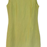 Jessica London  Vintage Linen lime green shift dress 6 Photo 0
