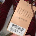 Toms Toma Venice collection red plaid felt shoes NWT Photo 6