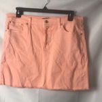 CREW MERCANTILE WO SZ 14 DENIM SKIRT RAW HEM Photo 1
