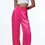 ZARA Pink Wide Leg Pants Photo 1