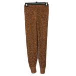 Abound  Womens Rust Stripe Marled Knit Joggers Banded Cuffs Pants Photo 1