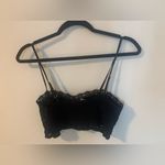 Free People WORN ONCE Black Crochet Bralette Photo 4