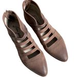 Free People  Leather Emma Cut-Out Booties Tan Size 9 Photo 1