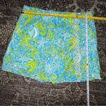 Key West Womens Size 8 Blue Green Starfish Shells Printed Embroidered Wrap Skort Photo 4