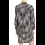 Madewell  Latitude Check Shirt Dress in True Black Small Photo 1