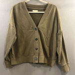 Madewell olive green slouchy cardigan Med grunge cozy fall sweater coffee shop Photo 0