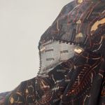 Ulla Johnson Zea Skirt in Jet Floral Vine Metallic Mini Skirt Ruffle Size 2 Photo 11