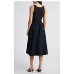 Spanx  Black Jersey Bodice Square Neck Midi Dress Comfort Fit Size L Photo 1