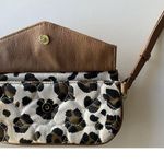 Betsey Johnson Envelope Leopard Print Wristlet Zip Top Pouch Purse Bag Handbag Photo 9