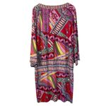 Muse Boston Proper Pink Orange Geometric Shift Drop Waist Retro Dress 12 Light Photo 4