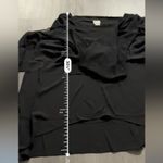 Chico's  Black Double-Layer‎ East West Flowy Top Size 3 (L) Photo 8