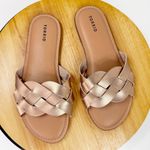 Torrid Braided Strap Slide Sandals Rose Gold 10.5W Photo 0