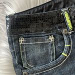 Akademiks Women’s Sequins Waist Jeans Shorts Photo 1