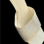 XOXO Women's White Rhinestone Heels size 8M Photo 2