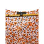 Mario Serrani  Women's Orange & Pink Cherry Blossom Floral‎ Blouse V-Neck, Medium Photo 1