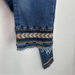 Driftwood Colette Cropped Denim Jean Embroidered Size 26 Photo 4