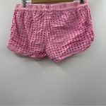 Lilly Pulitzer for Target Pink Eyelet Pom Pom Hem Mid Rise Pull Photo 1