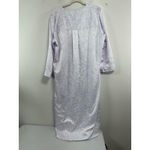 Womans Carole Hochman Pullover Night Gown XL Purple White Floral 3/4 Sleeve Photo 1