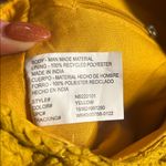 Yellow Textured Handbag with Strap and buckle Photo 3