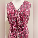 INC International Concepts Pink and White Sheath Midi Dress Size XL Photo 1