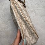 Michael Kors Shoulder Bag Jet Set Monogram White Tan Signature Crossbody Photo 4