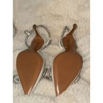 Loris Shoes JEWELED bridal SLINGBACK PUMP Size 38 White Photo 2