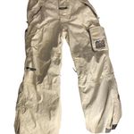 Y2K Snowboard Ski Cargo Pants Cream White Dub Brand Weathergear XL Photo 0