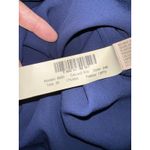 Massimo Dutti  NAVY BLUE‎ SATIN KEYHOLE FRONT LINED MAXI GOWN DRESS SIZE 6 Photo 7