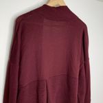 Lululemon Sit in Lotus Heathered Plum Cardigan Wrap Sweater Burgundy Wool 4 Photo 10