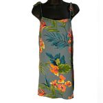 Billabong tropical floral Hawaiian beach lightweight spaghetti tie strap mini Photo 1