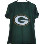 NFL  Green Bay Packers Football V-Neck Shirt Size Medium #7999 Photo 0