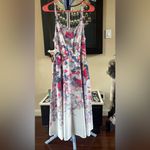 Floral Maxi Dress with Spaghetti Straps White Size undefined Photo 1