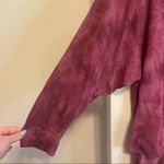 Joy Lab Maroon Tie Dye Crew Neck Long Sleeve Top Size Large Photo 3