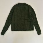 Abercrombie & Fitch  Green Ribbed Knit Sweater Classic Crewneck Women’s M (Approx Photo 1