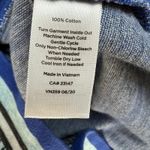 Talbots T by  Striped Cotton Top Nautical Casual Long Sleeve Blue Black 1X‎ Photo 2