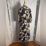 Maison Du Soir Cream and Tan Dolman Sleeve Wrap Robe Size undefined Photo 2