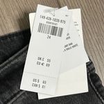 Abercrombie & Fitch The Dad High Rise Button Fly Black Stretch Jean Shorts 24 Photo 11